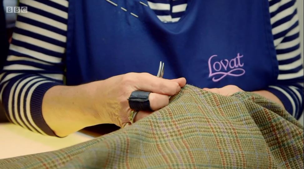 Tweed fabrics at Lovat Mill.