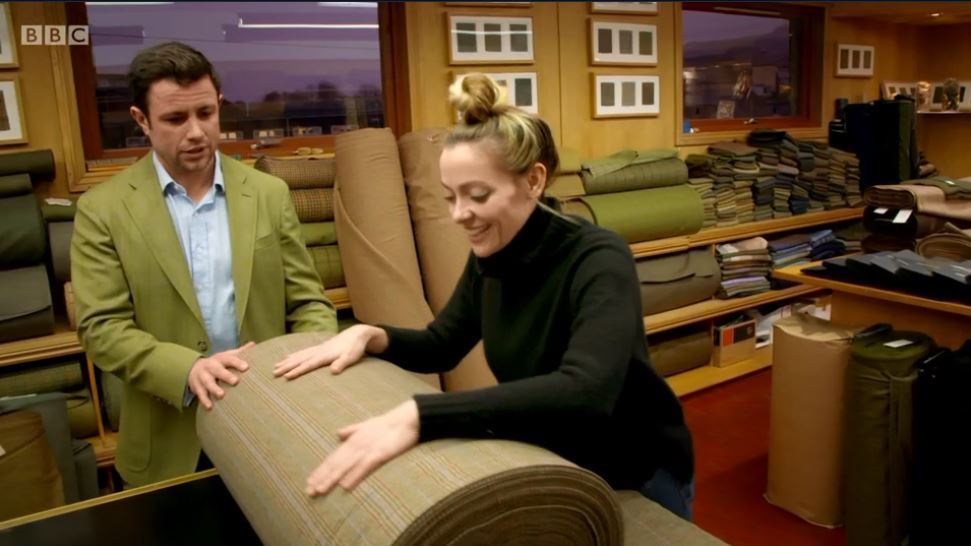 James Fleming and Cherry Healey at Lovat Mill.