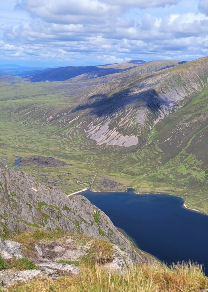 Landscape image from the top of Sgòr Gaoith